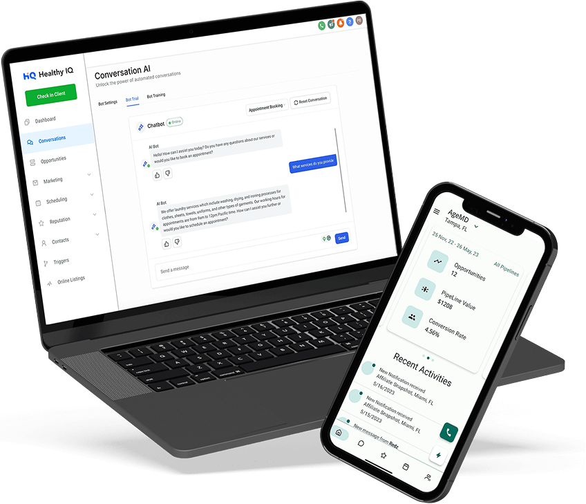 Join the clinics, telehealth platforms, and wellness brands already using Healthy IQ to simplify marketing and grow with confidence. Let’s see what AI can do for you.